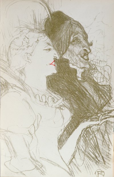 Ilustracja z "La Revue Blanche", marzec 1894 r. autorstwa Henri de Toulouse Lautrec